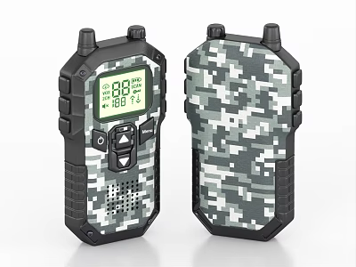 Walkie-talkie, satellite telephone, walkie-talkie, communication equipment 3d model