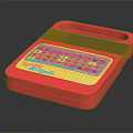 Red Spellwell Electronic Spelling Learning Machine with Colorful Keyboard for Kids 3d model