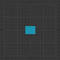 Stylish Square Rug With Dark Background And Geometric White Lines On Green Grass