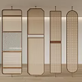 Silent wind screen partition 3d model