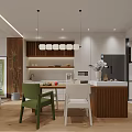 Modern Living Dining Room Interior With Couch Coffee Table And Wooden Floors