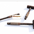 Modern Hammer Rusty Hammer 3d model