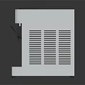 Modern Stainless Steel Countertop Coffee Machine With Control Panel And Ventilation Grilles
