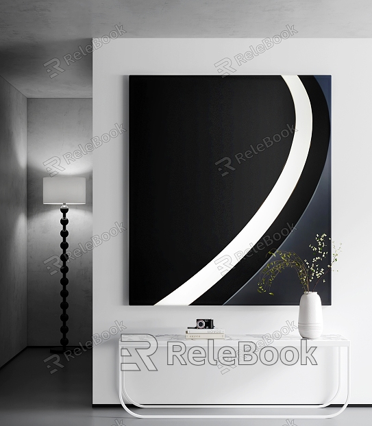 Minimalist Decorative Painting Black and White Decorative Painting Simple Decorative Painting Abstract Decorative Painting model