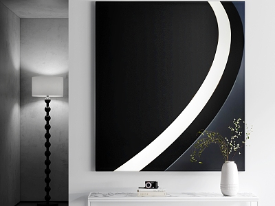 Minimalist Decorative Painting Black and White Decorative Painting Simple Decorative Painting Abstract Decorative Painting model