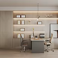 Office display trophy cabinet file cabinet 3d model