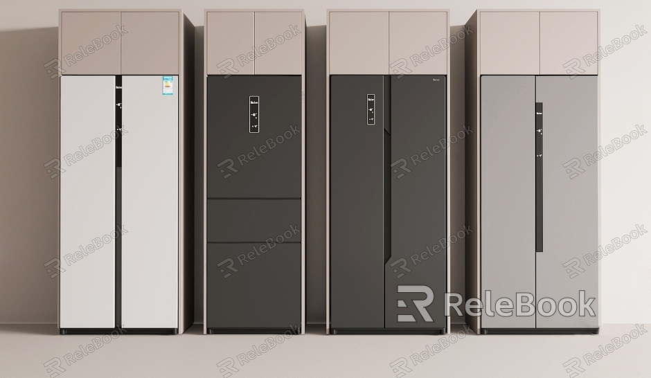 Modern refrigerator cabinet model