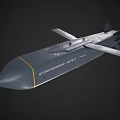 Modern Gray Winged Storm Shadow SCALP Missile Military Weapon Design Features