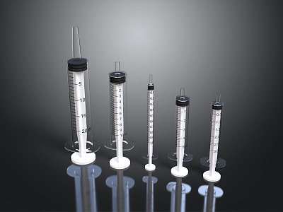 Needle Tube Needle Syringe Medicine Injectable Medicine Medical Products 3d model