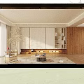 Warm Vintage Style Living And Dining Room With Soft Sofa And Elegant Natural Wooden Furniture