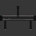 billiard pool table pool cue 3d model