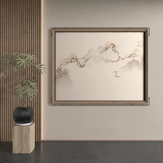 New Chinese Decorative Painting 3d model