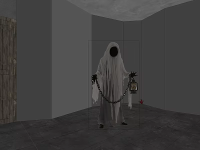 Modern Haunted House Mirror Room 3d model
