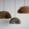 Chandelier Bird's Nest Chandelier Combination 3d model