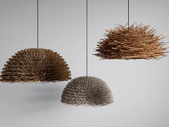 Chandelier Bird's Nest Chandelier Combination 3d model