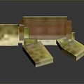 Pixel Art Reptile Turtle Character With Block Design And Yellow Shell