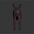 Five Purple Donkey Models Standing in a Line on Dark Surface