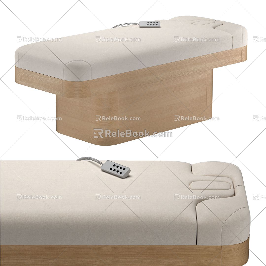 Modern massage bed remote control massage bed 3d model