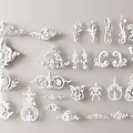 European-style carved 3d model