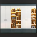 Wardrobe Shelf Bookshelf Book Angel Lamp 3d model