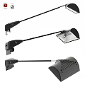 Modern Black Wall Lamps With Adjustable Arms And Sleek Modern Design