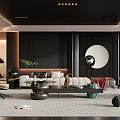 Luxury Modern Living Room Interior With Stylish Furniture