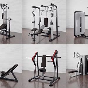 Modern Fitness Equipment 3d model