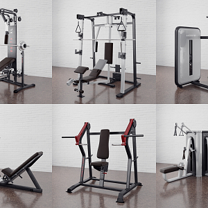 Modern Fitness Equipment 3d model