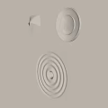 Modern Indoor Wall Light With Simple White Circular Design And Soft Illumination Effect 3d model
