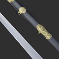 Chinese Sword Ancient Sabre Sword Ancient Sword PBR Material Next Generation Cultural Relics Antique Sword Weapon Cold Weapon Chinese Style Weapon 3d model