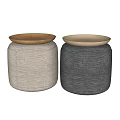 GART GIO Round Stool Fabric Stool Fabric Sofa Stool 3d model
