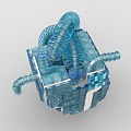 LEGO toy building blocks heart visceral heart love 3d model