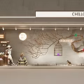 Stylish CHILLCHAN Window Display With Decorative Branches Birdcage Mannequin Circular Wall Decor And Lighting