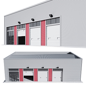 Modern Garage 3d model