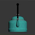 Turquoise Kettle With Black Handle White Lid And Modern Home Design