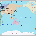 Colorful World Map Cultural Wall Featuring Continents Oceans and Geographic Labels for Educational