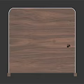 Modern Entryway Sideboard Cabinet With White Perforated Panels And Wooden Shelves