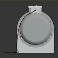 Industrial Metal Mechanical Component with Electric Motor Reducer Housing Mounting Base and Connected Wiring