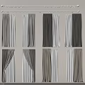 Various Gray And White Curtain Designs For Modern Home Window Decor