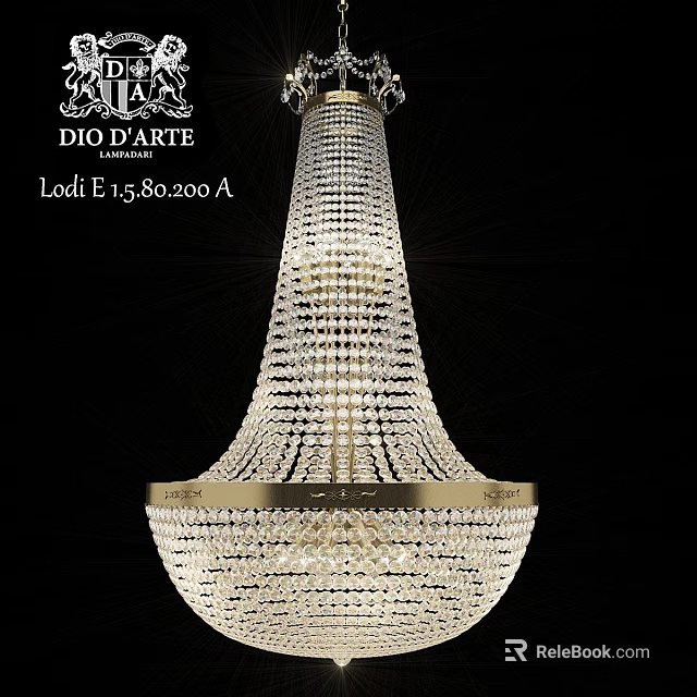 Luxury Crystal Chandelier With Elegant Design And Sparkling High Quality Crystals 3d model 