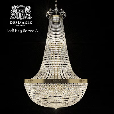 Luxury Crystal Chandelier With Elegant Design And Sparkling High Quality Crystals 3d model