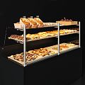 Modern Display Cabinet Shopping Mall Baking Food Display Cabinet 3d model