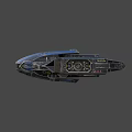 Sleek Blue Black Futuristic Fighter Jet With Aerodynamic Wings And Glowing Engine Lights