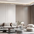 Elegant Modern Dining Room Interior With Marble Wall Golden Decor And Geometric Mirror