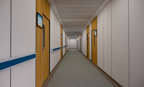 Modern aisle 3d model