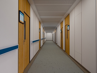 Modern aisle 3d model