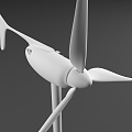 Wind turbine structure 3d model