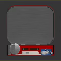 Open Red First Aid Kit With Medical Supplies Bandages And Scissors