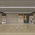 Luxury Modern Underground Parking Lot With Bright Even Lighting Clear Guidance Signs And Orderly Layout
