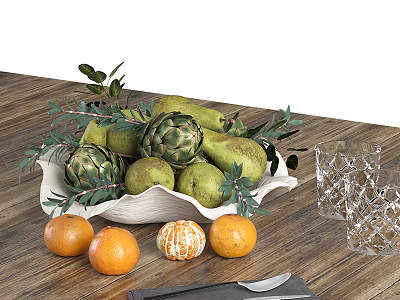 Modern fruit 3d model